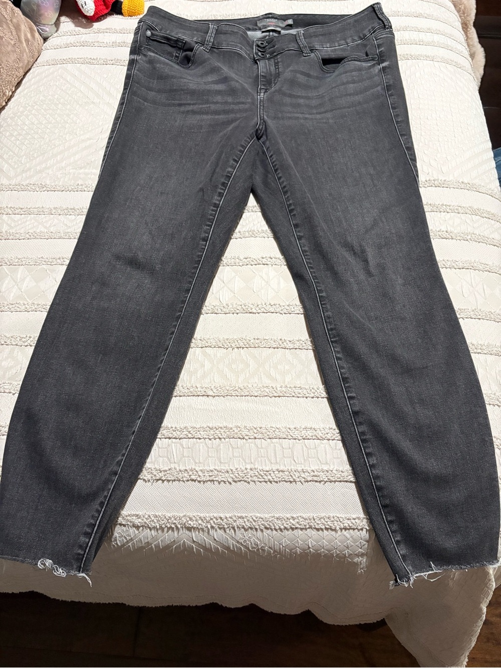 torrid Feel the Fit Charcoal Straight Leg Jeggings